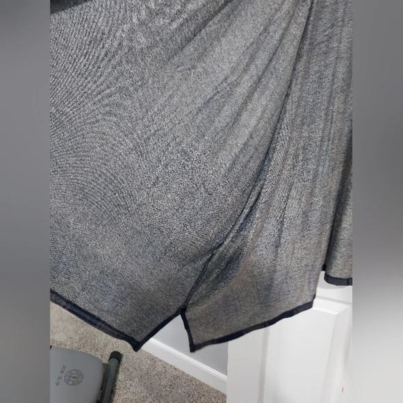 NWOT Lane Bryant Blue & Gray Plaid Short Dolman Sleeve Open Front Cardigan 22/24 - Picture 7 of 10